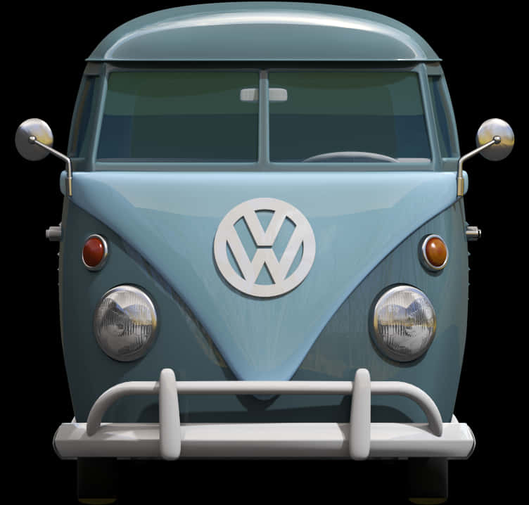 0 Backgrounds, Pixels 751x750, Vintage Bus - Volkswagen Bus Front View, Hd Png Download