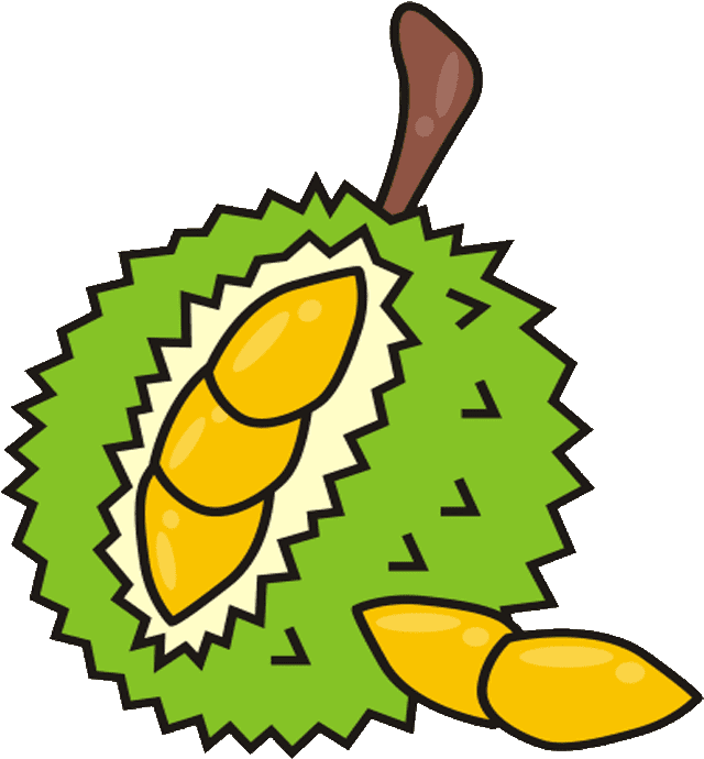 A Cartoon Of A Durian