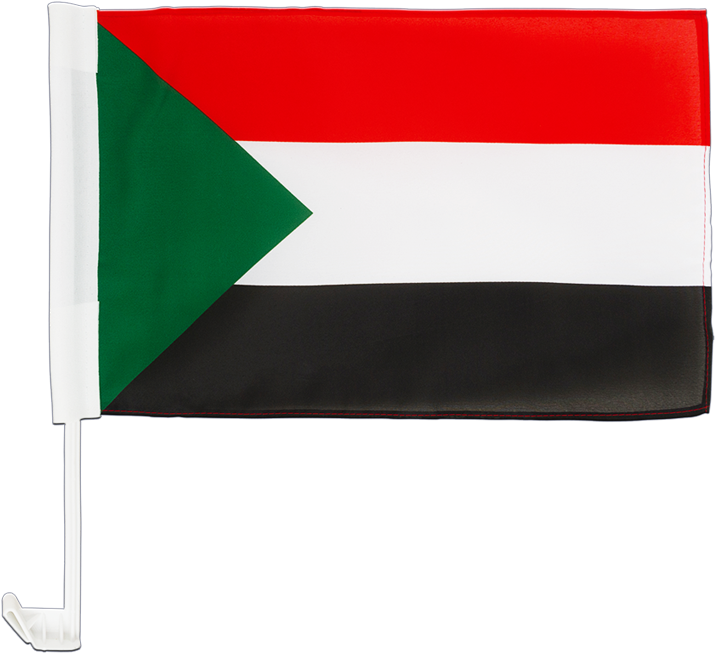 100% Polyester Print Sudan Country Car Window Flags - Flag, Hd Png Download