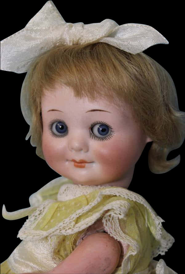 A Close Up Of A Doll