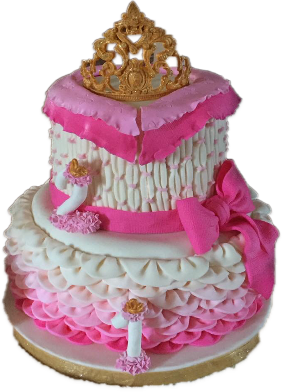 A Cake With A Crown On Top