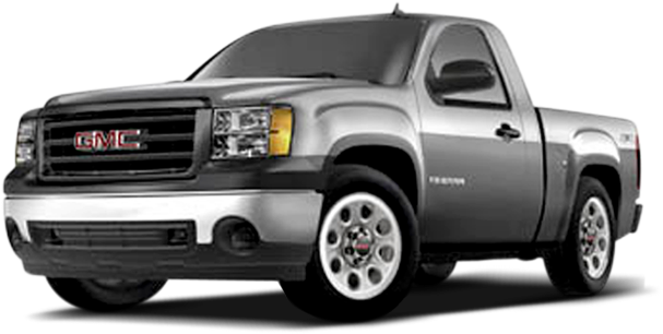 A Silver Truck With A Black Background