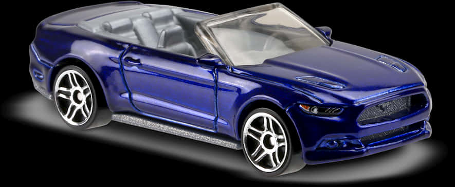 A Blue Toy Car With A Convertible Top