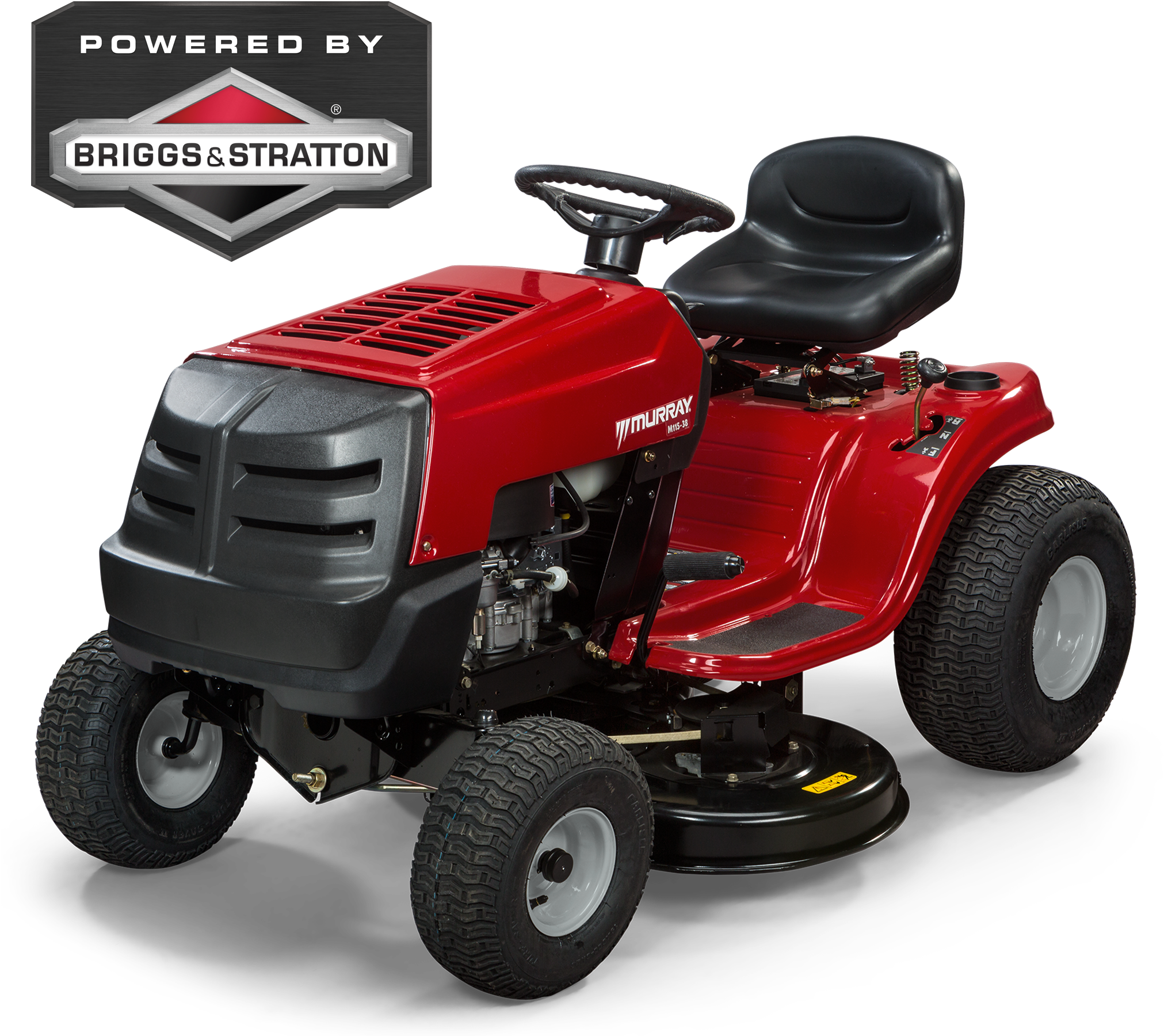 A Red And Black Lawn Mower