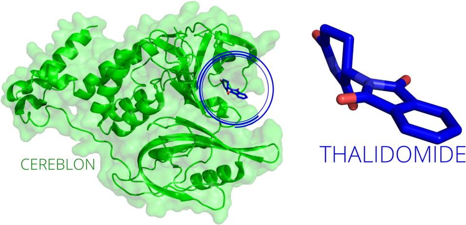 A Green And Blue Molecule