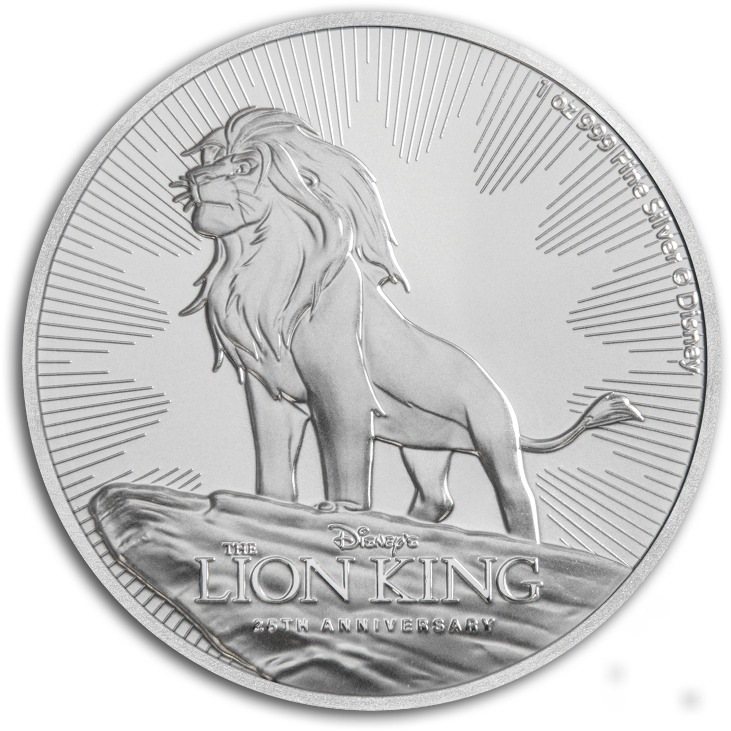 A Silver Coin With A Lion On It