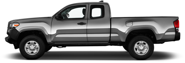 A Side View Of A Pickup Truck