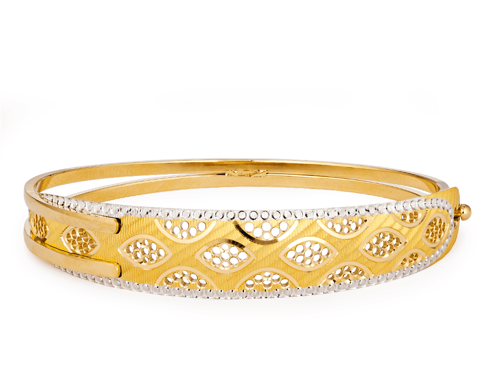 A Gold And Silver Bracelet