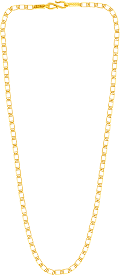 A Gold Chain With A Black Background