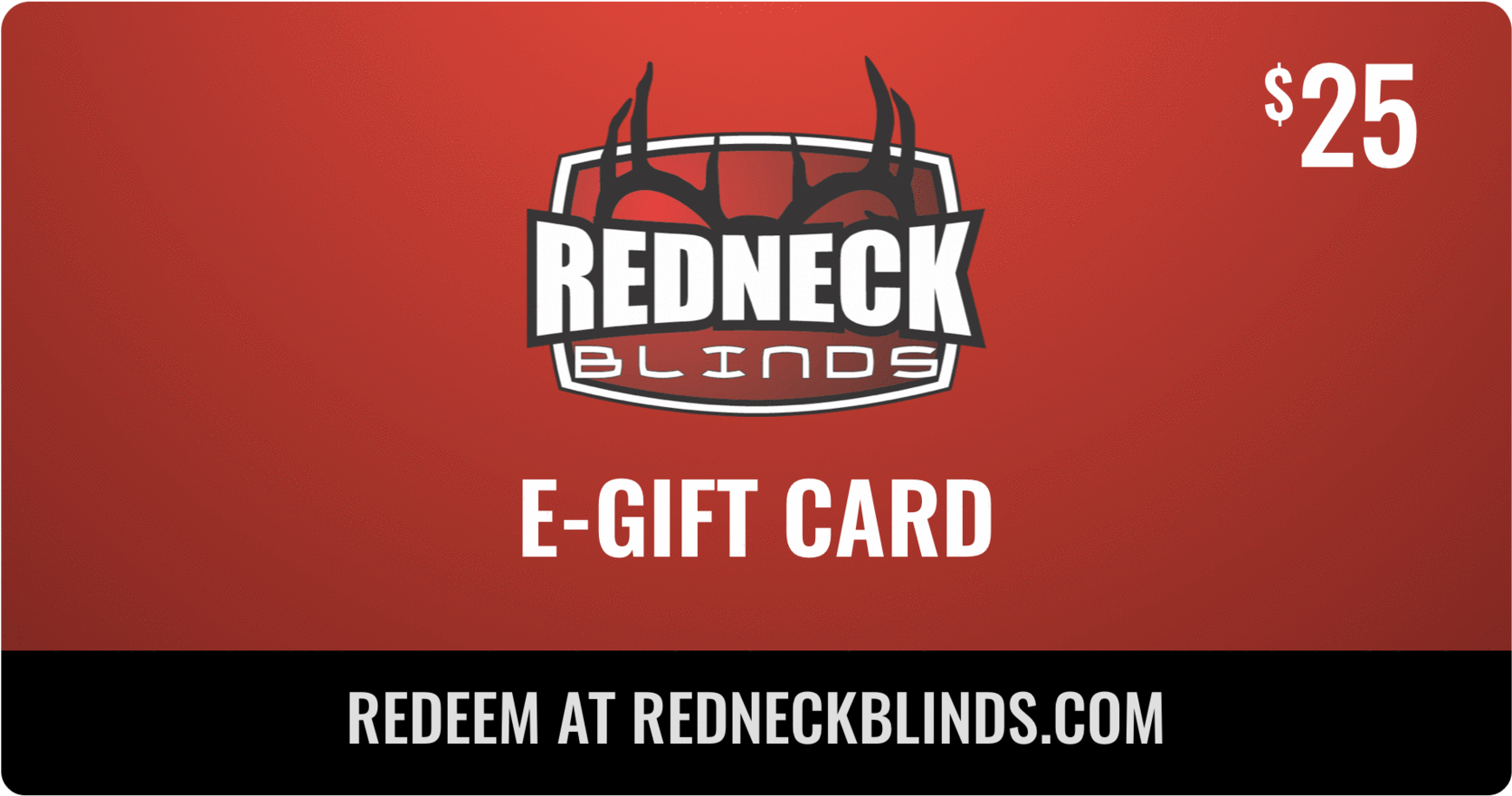 $25 Redneck Blinds E-gift Card'class= - Graphic Design, Hd Png Download