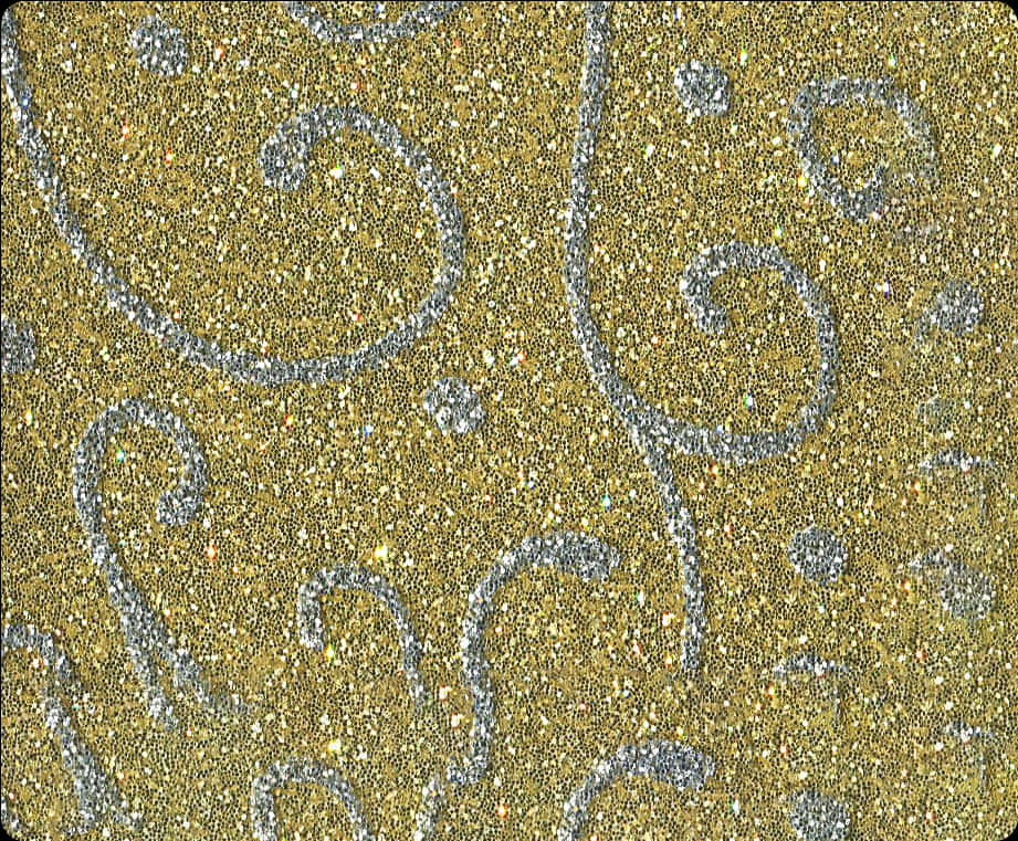 A Close Up Of A Gold And Silver Swirls
