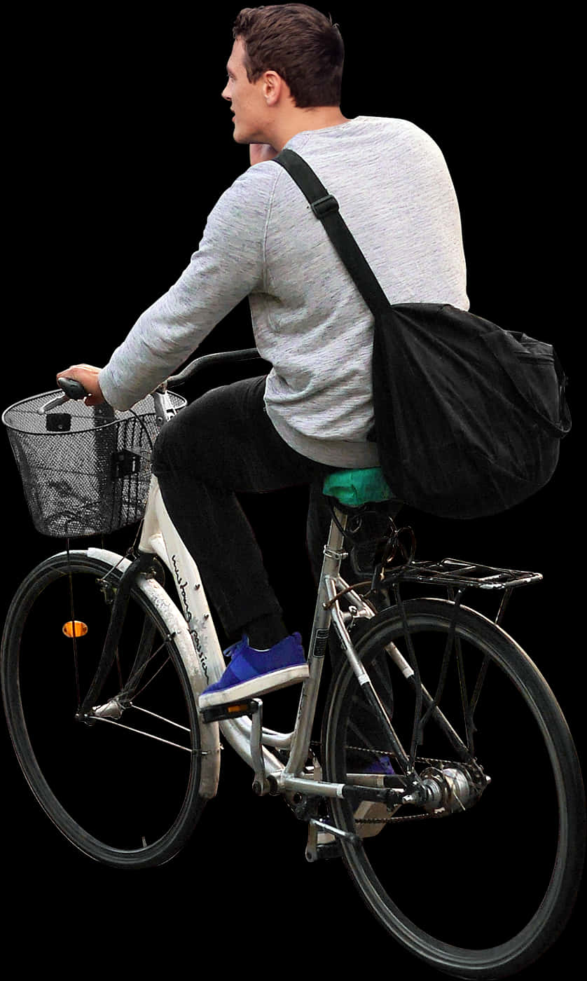 286 The Bike Suite Continues I Stopped My Bike And - People Bike Png, Transparent Png