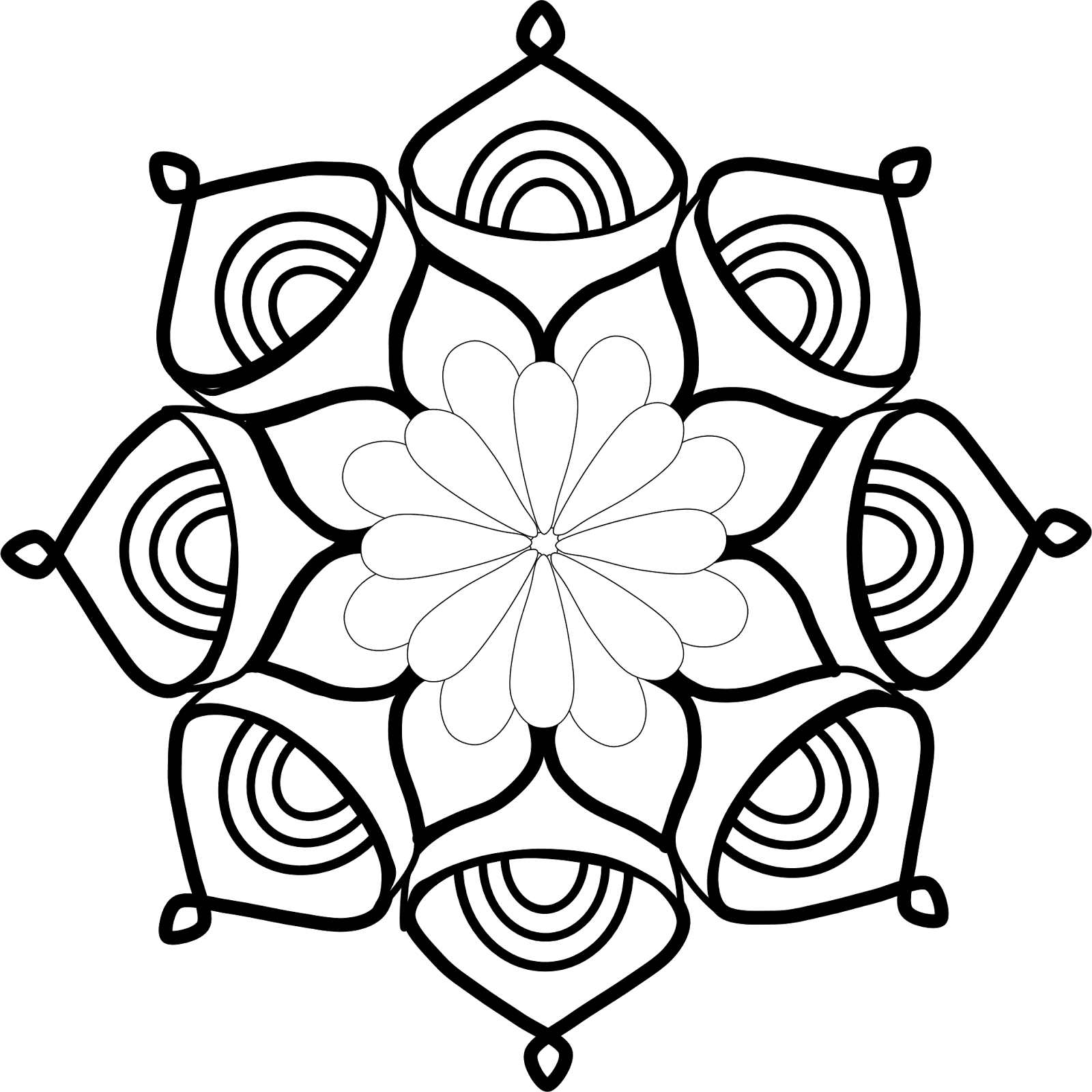 29 Mandala Clip Art - Black And White Mandala Png, Transparent Png