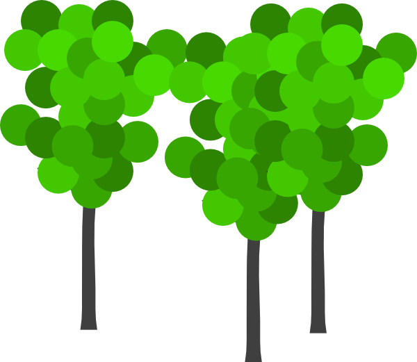 A Green Circle Shapes On A Black Background
