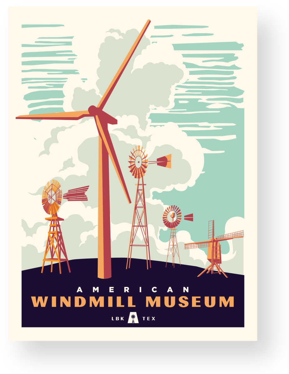 A Poster Of Windmills And Wind Turbines