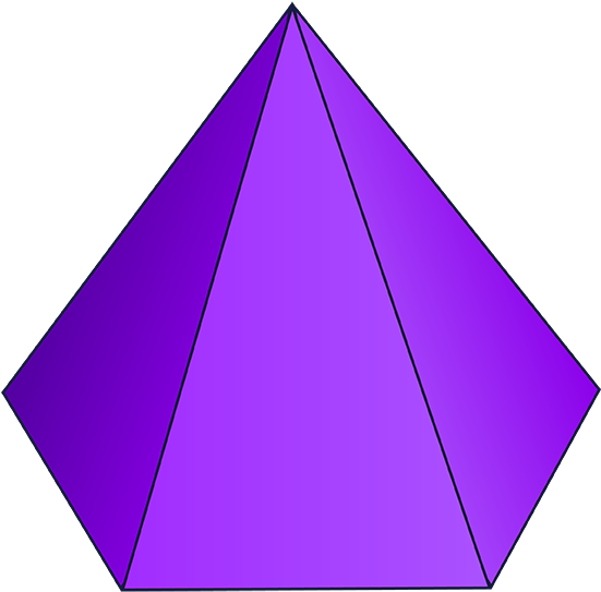 A Purple Pyramid With Black Background