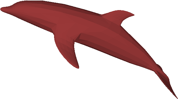 A Red Shark With Black Background