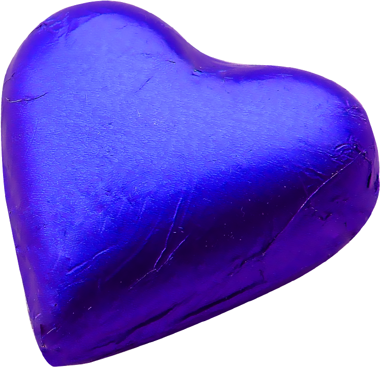 A Purple Heart Shaped Candy