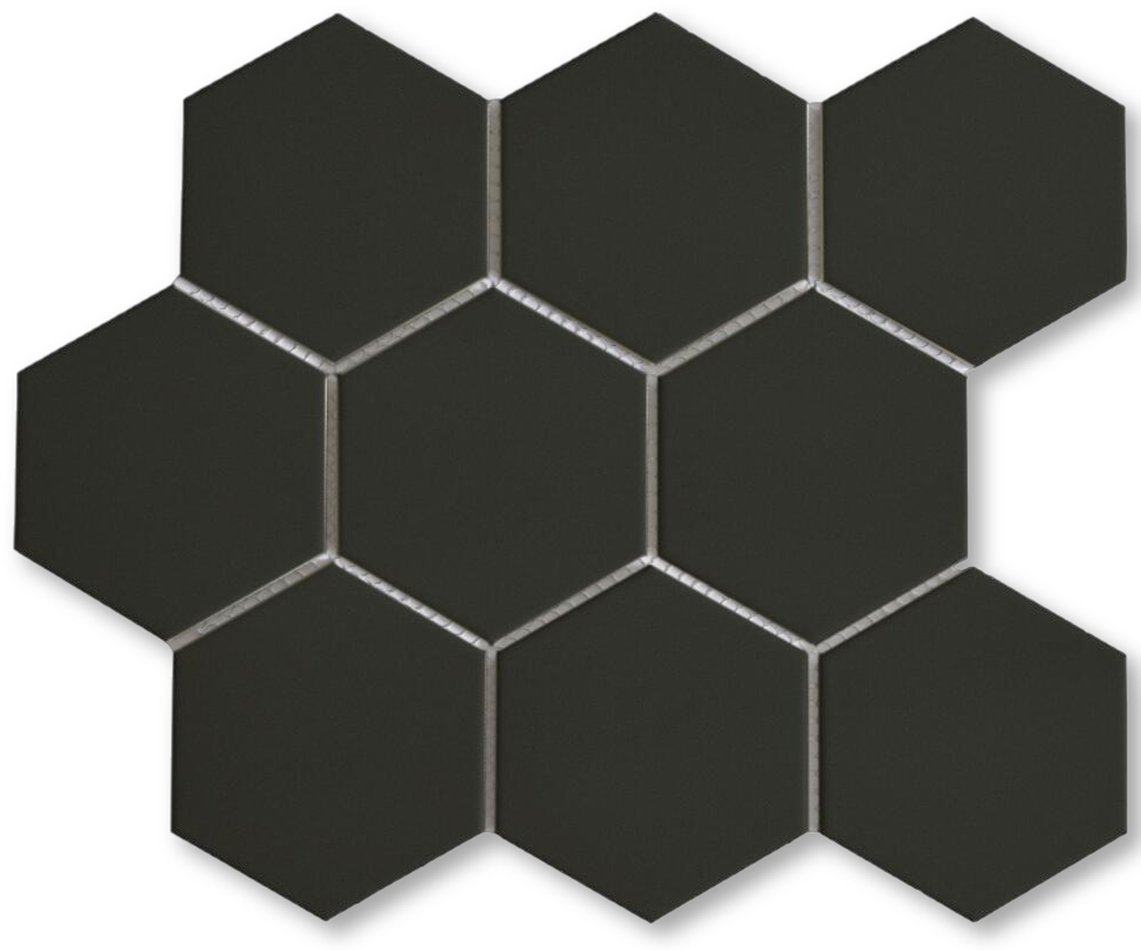 A Black Hexagon Tile