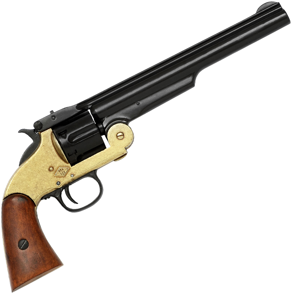 A Black And Gold Revolver