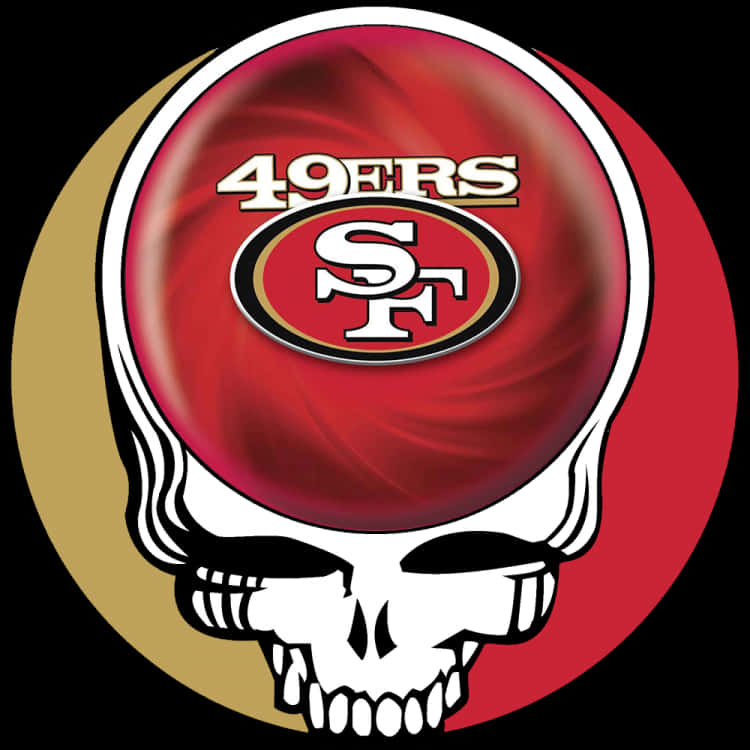 49ers Logo On Skull