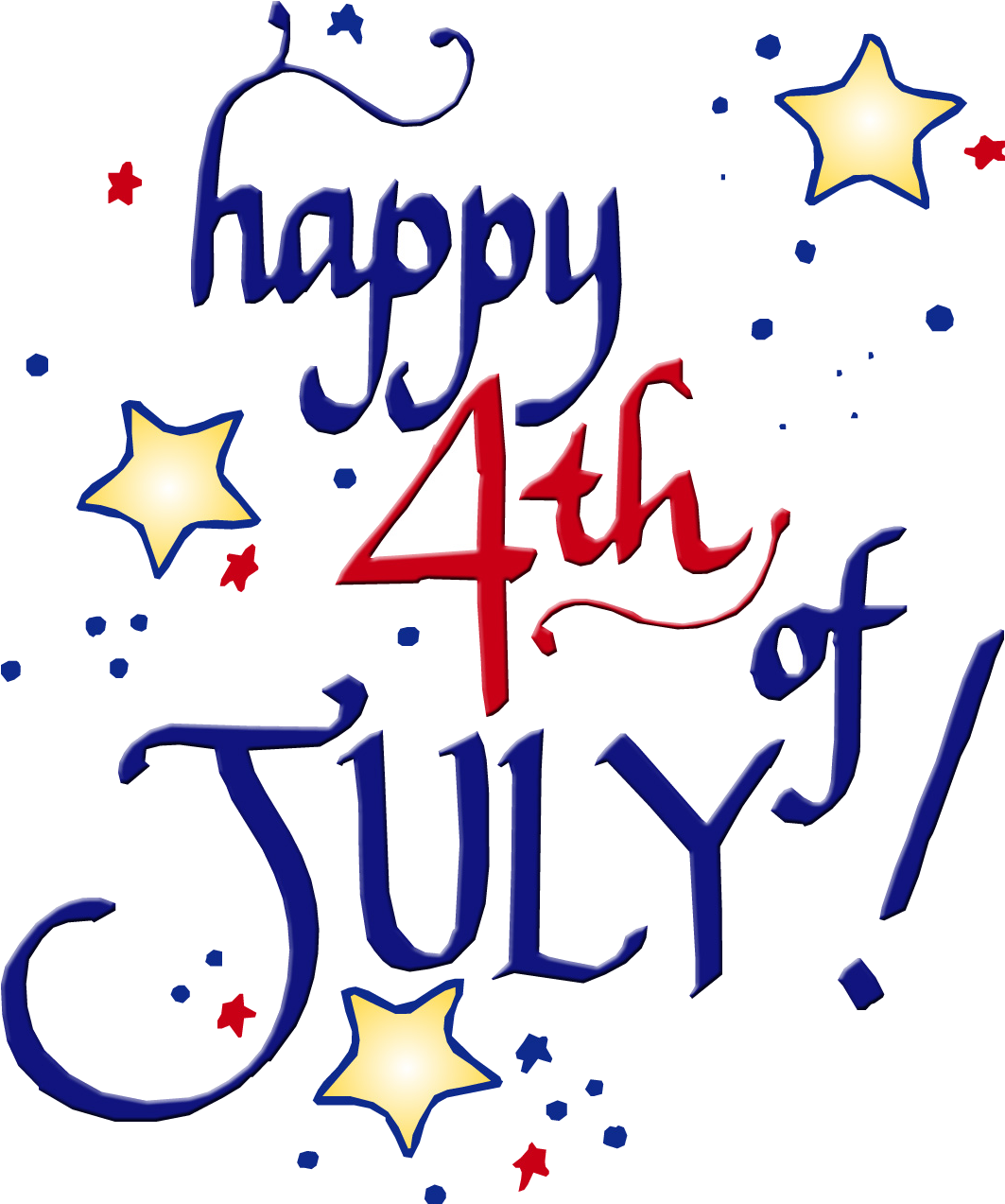 4th Of July Greeting Art