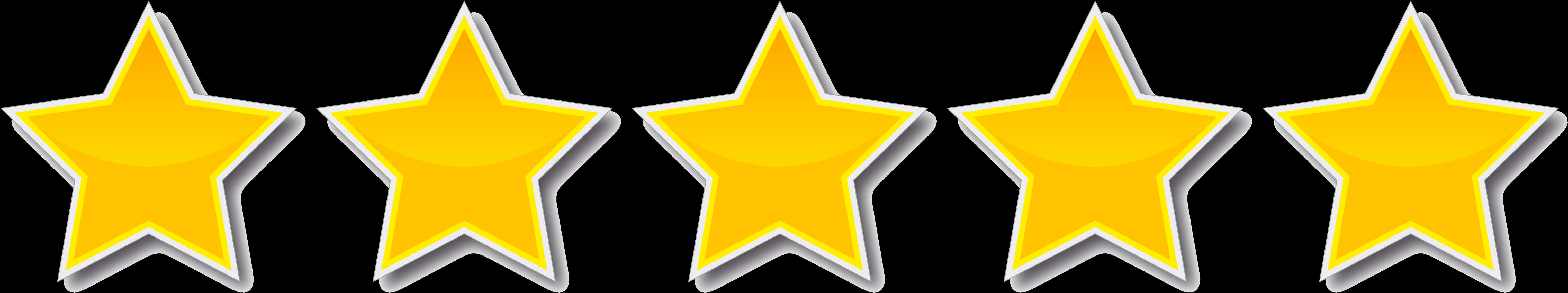 A Yellow Star With White Border