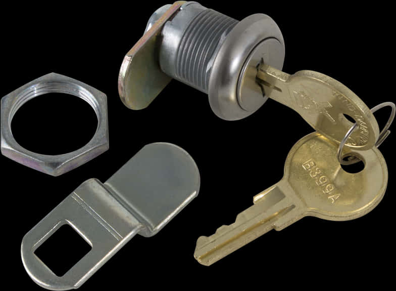 A Key Lock With A Keyhole