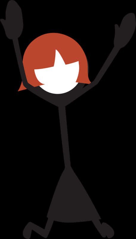Girl Stick Figure With Brown Hair