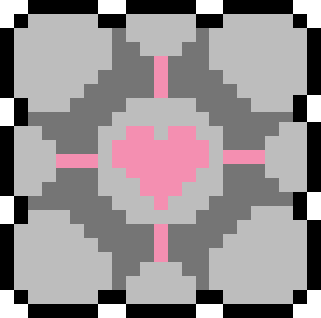 A Pixelated Image Of A Heart