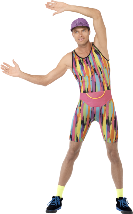 A Man In A Colorful Outfit