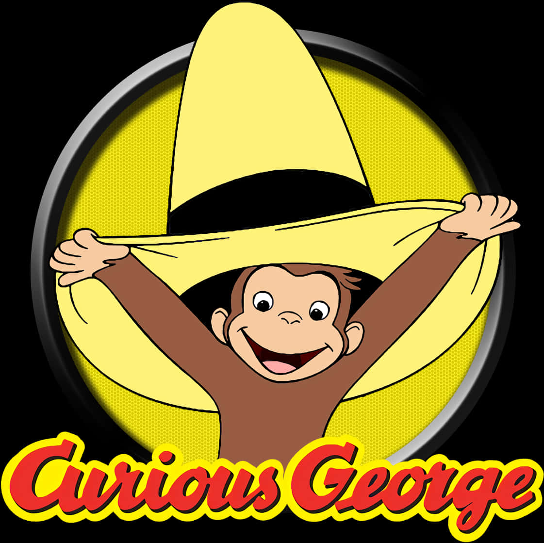 8cnh3a - Curious George With Yellow Hat, Hd Png Download