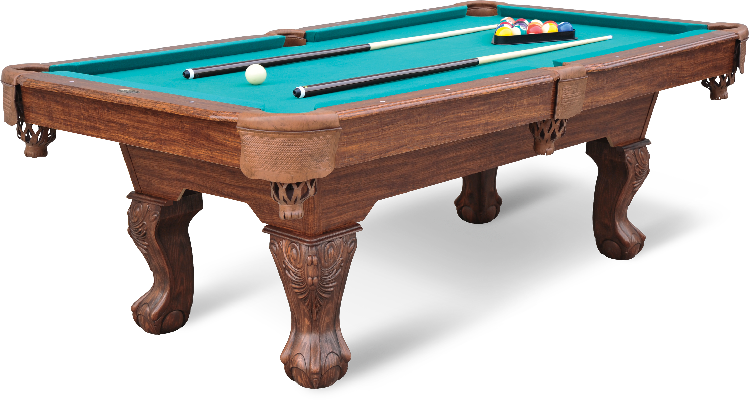 90 In Westford Billiard Table With Cue Rack And Dartboard - Pool Table, Hd Png Download