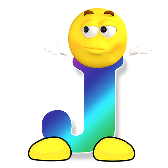 A Yellow Cartoon Character With Arms Out