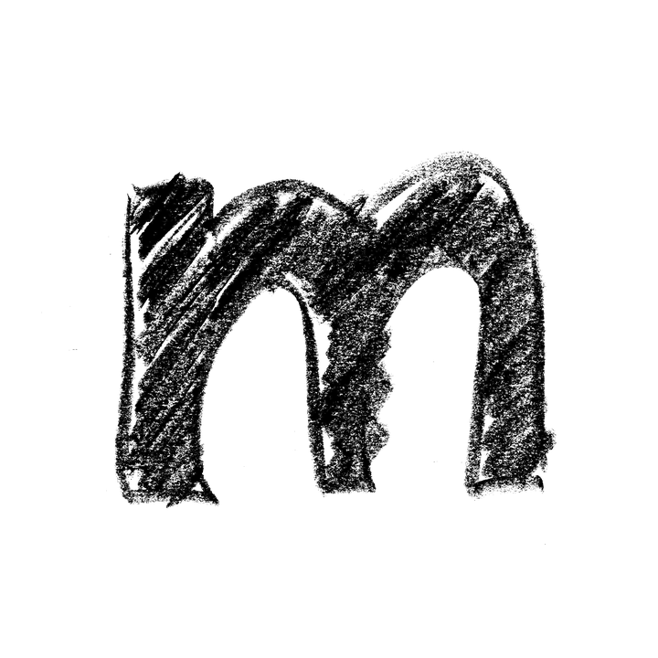 A Black Background With A Letter M