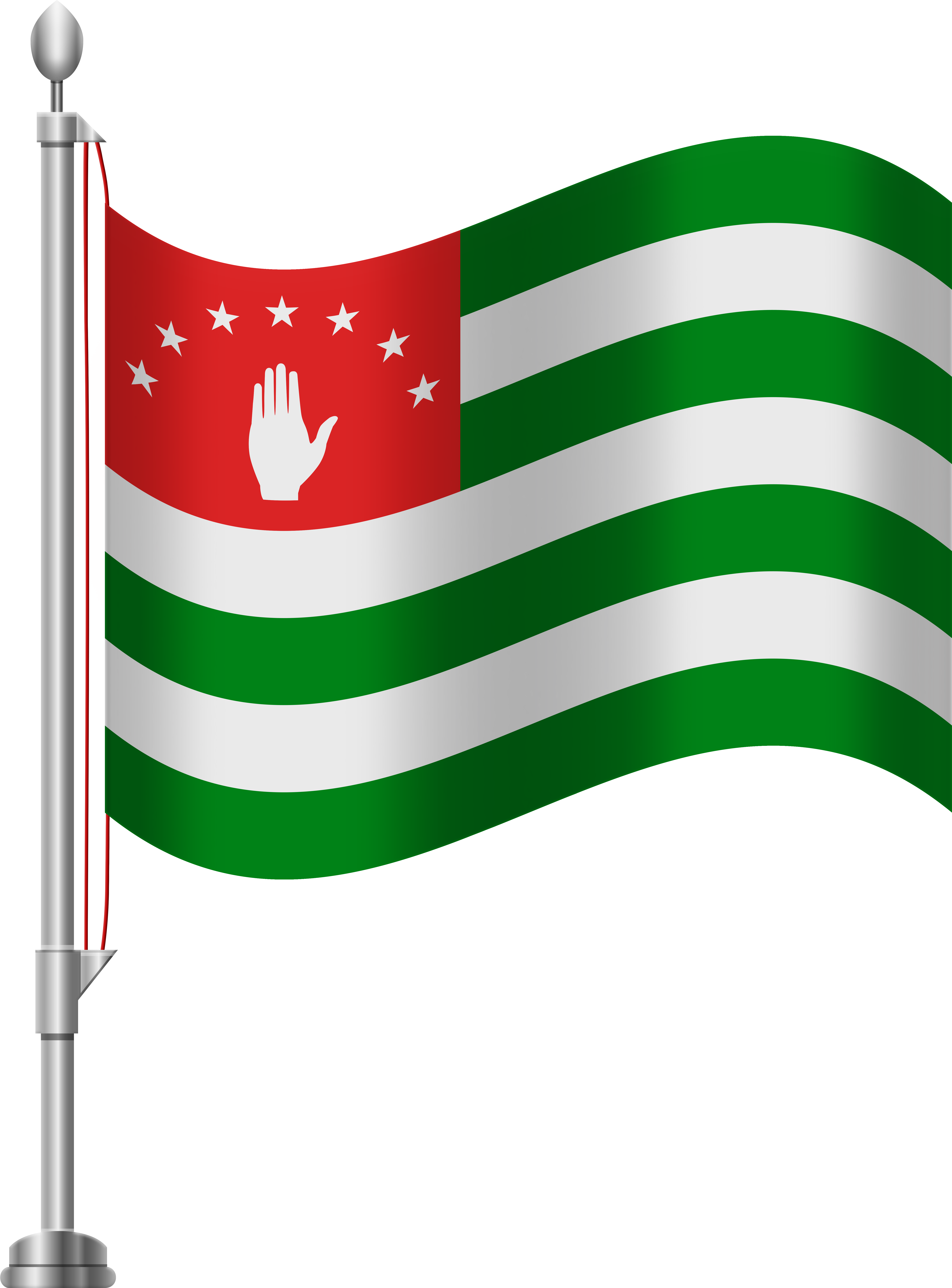 Abkhazia Flag Png Clip Art Transparent Png , Png Download - North Korea Flag Transparent, Png Download