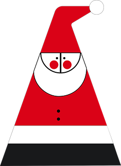 A Red And White Santa Claus