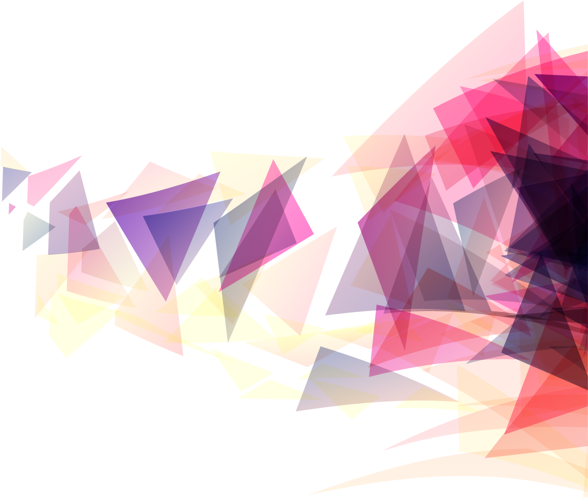 A Colorful Triangles On A Black Background
