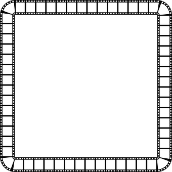 A Black And White Square With A Black Background