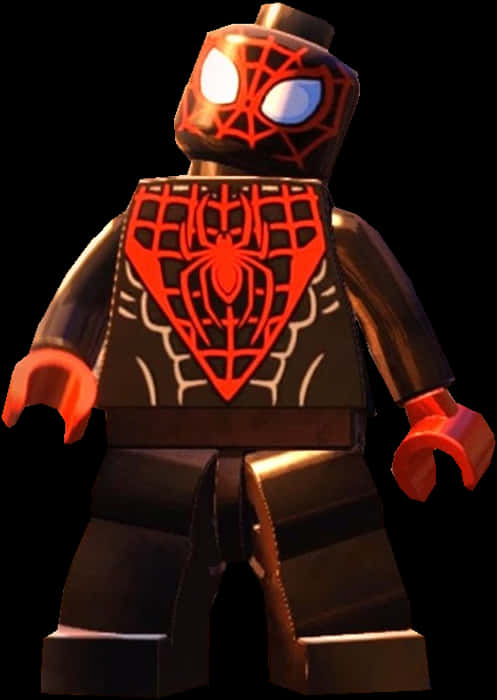 Lego Miles Morales Looking Up
