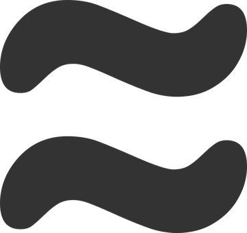 A Black And Grey Symbol