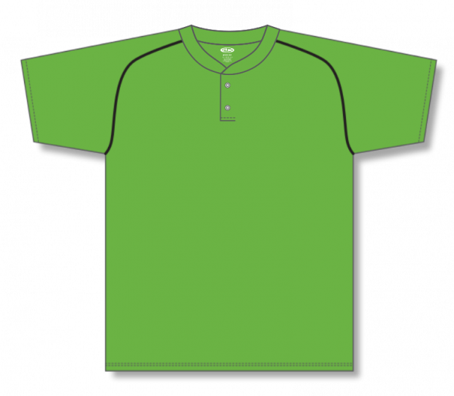 A Green Shirt With Black Trim
