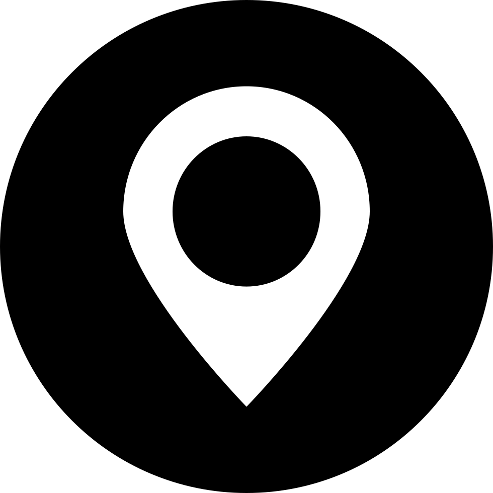 A Black Circle With A Point In The Center