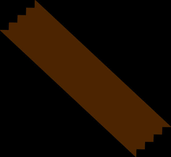 A Brown Rectangular Object With Black Background