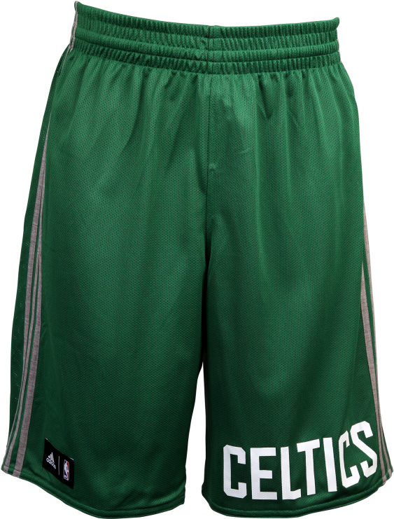 A Green Shorts With White Text
