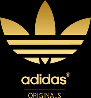 A Logo With Gold Stripes