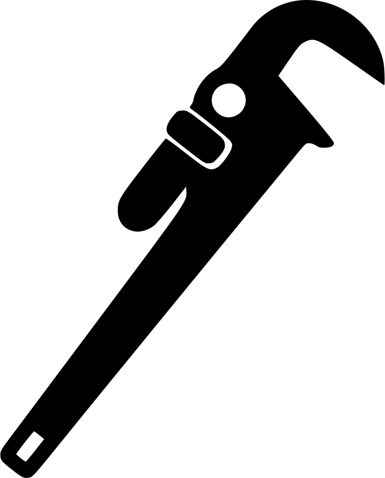 A Black And White Image Of A Wrench