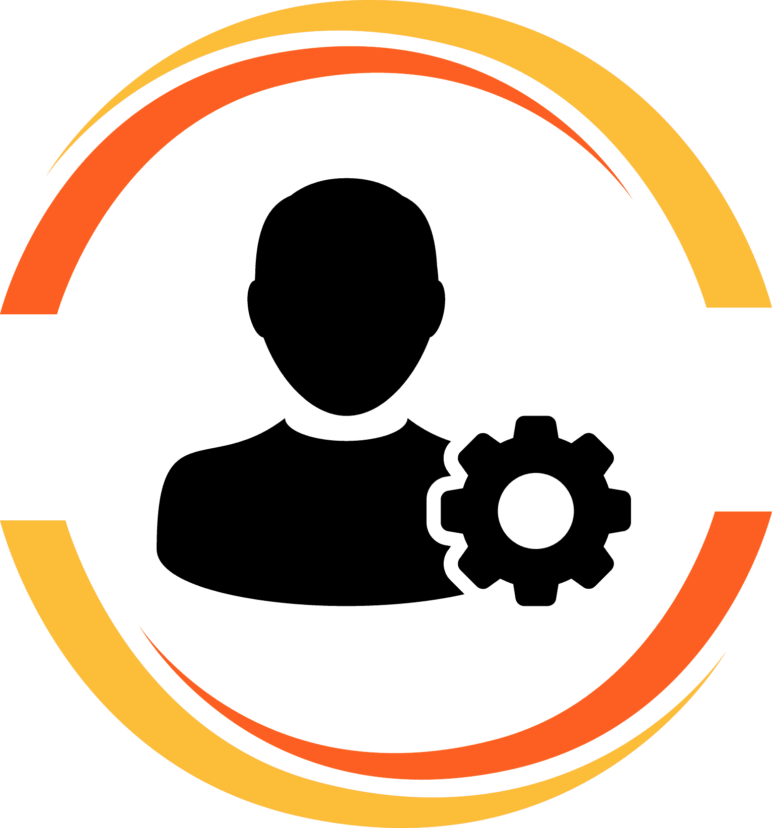 A Yellow And Orange Circle
