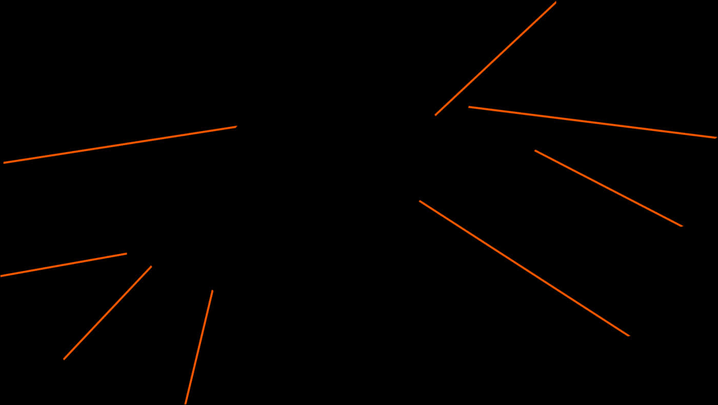 Orange Lines In A Black Background