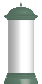 A White Cylindrical Object With A Black Background